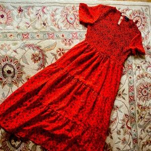 Never worn maxi dress, non smoking house, never worn outside of trying it on.